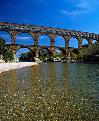 Pont du Gard over the River Gard between Nmes and   Avignon 19BC