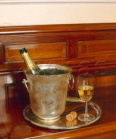 Lanson Black Label champagne in ice bucket