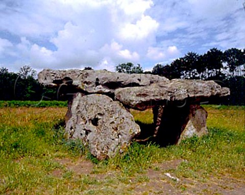 Dolmen de GardeEpee standing stones just east of   Cognac Charente France  PoitouCharente