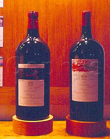 5L bottles of the 1989 and 1990 vintages of Chteau   MoutonRothschild The labels were designed by   Baselitz and Francis Bacon respectively Since 1945   the labels have been illustrated by famous artists