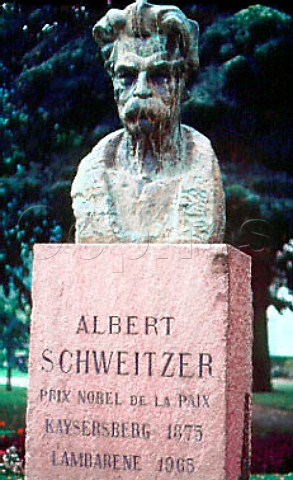 Memorial bust to Albert Schweitzer   Kaysersberg Haut Rhin Alsace