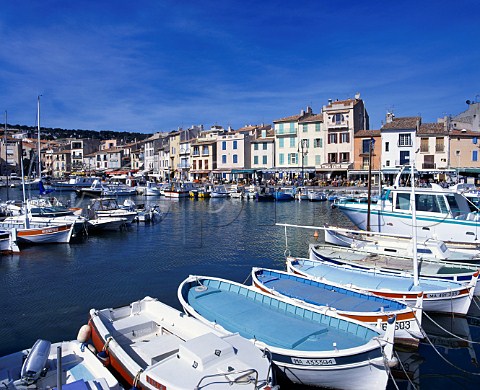 Fishing boats in the harbour at Cassis  BouchesduRhne France