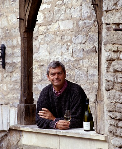 Michel Laroche in the courtyard of his headquarters   the Obdiencerie in Chablis    Domaine Laroche Chablis Yonne France