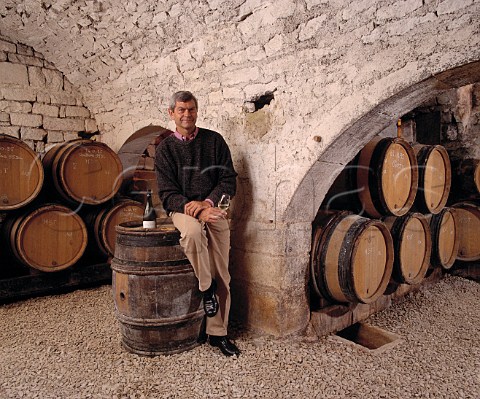 Michel Laroche in the 9thcentury cellars of the   Obdiencerie the headquarters of   Domaine Laroche  Chablis Yonne France