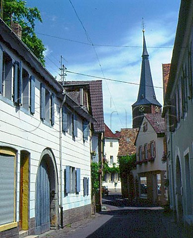 Back street in the wine town of Deidesheim Pfalz    Bereich  Mittelhaardt Deutsche Weinstrasse