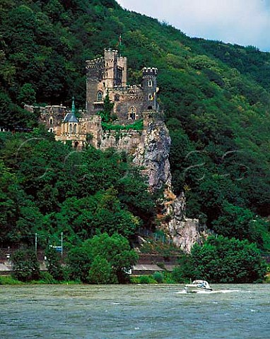Burg Rheinstein above the Rhine downstream of   Bingen Germany