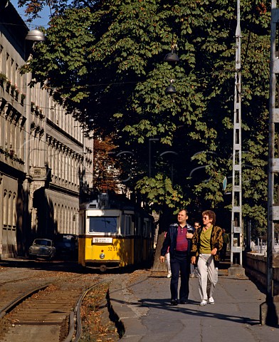 Tram in Budapest Hungary