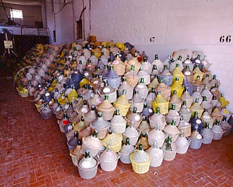 5 litre wine containers at the Cantina Sociale of    Locorotondo Puglia Italy