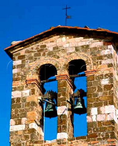 Bell tower in Montalcino Tuscany