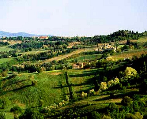 Landscape near San Gimignano Tuscany Italy