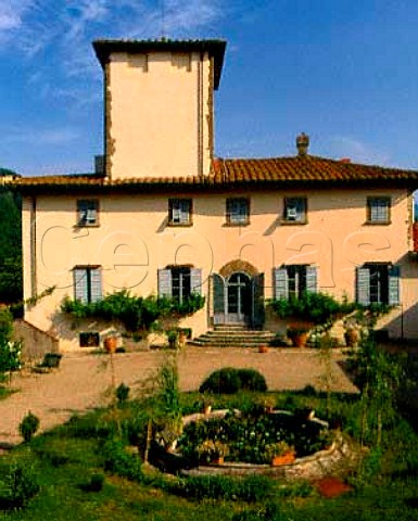 House and courtyard of Selvapiana Pontassieve   Tuscany Italy    Chianti Rufina