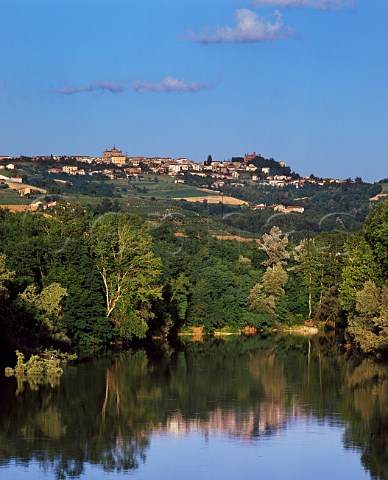 Town of Novello above the Tanaro River Piemonte Italy Barolo