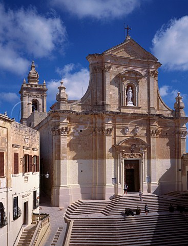 The Cathedral in the Citadel of Victoria Gozo  Malta