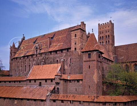 500 year old Malbork Castle 30 miles south of   Gdansk Poland