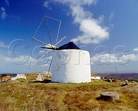 Windmill near Sao Martinho do Porto Estremadura   Portugal