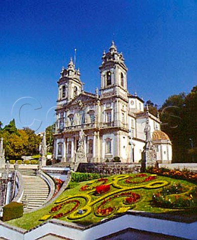 The 18thcentury church of Bom Jesus do Monte   near Braga Portugal