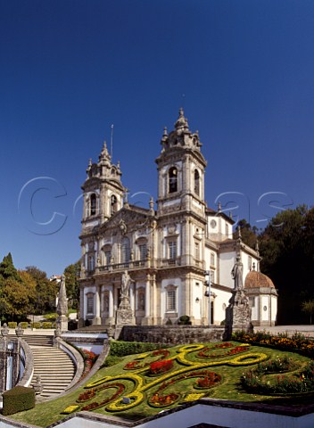 The 18thcentury church of Bom Jesus do Monte near Braga Minho Portugal