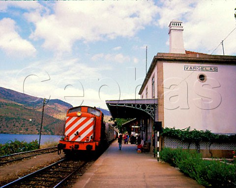 Vargelas railway station by the Douro River at   Quinta de Vargellas Portugal  Port