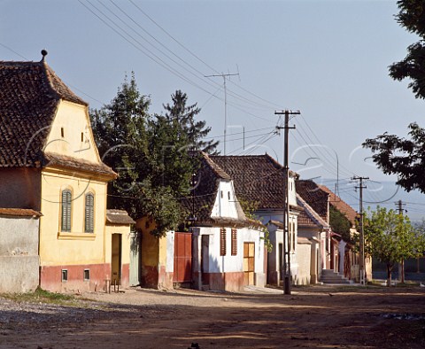 Traditional houses in Rotbav near Brasov Romania
