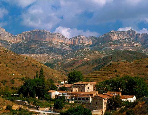 Scala Dei with the Sierra del Montsant behind   Catalonia Spain    DO Priorato