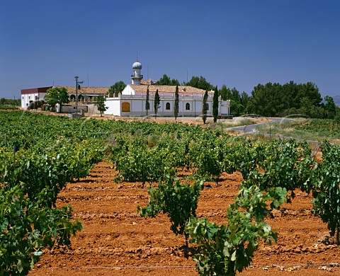 Vineyard and winery of Torre Oria at   Derramador Valencia province Spain   DO UtielRequena