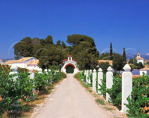 Entrance to bodegas of Dominio del Arenal which   belong to Vinival of Valencia The estate covers   about 100ha around the village of San Juan Valencia   Province Spain   DO UtielRequena