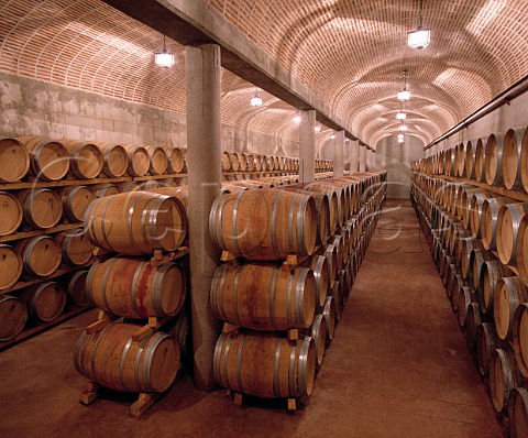 Barrel maturation cellar of Bodegas Perez Pascuas   Pedrosa de Duero Burgos Province Spain  Ribera del Duero