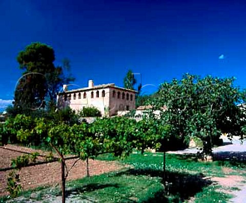 Mas Rabell the fortified farmhouse on the   Mas Rabell de Fontenac estate of Miguel Torres   Sant Marti Sarroca Catalonia Spain Penedes