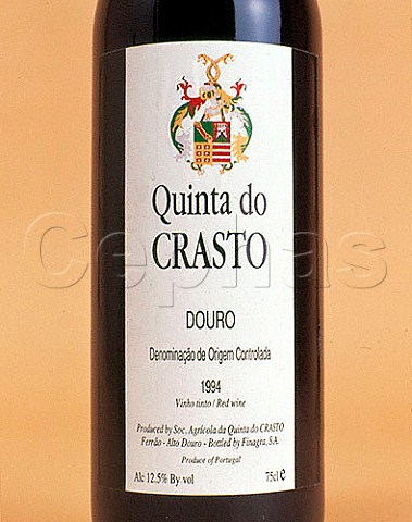 Label of Quinta do Crasto from the Douro Portugal