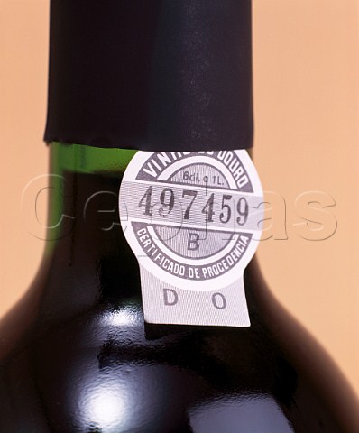 Douro DO label on bottle of Quinta do  Crasto    Portugal