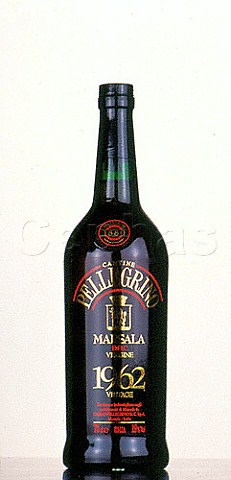 Bottle of Marsala vergine of Pellegrino Sicily