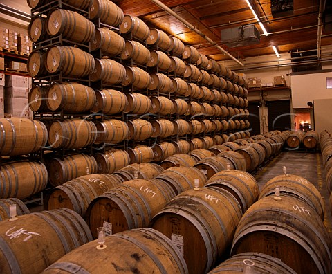 Barrel room of Robert Mondavi Winery   Oakville Napa Co California