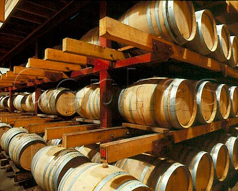 Barrel cellar of Acacia Winery Napa California  Carneros