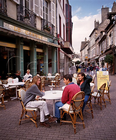 Street caf in Rue Carnot Beaune Cte dOr France