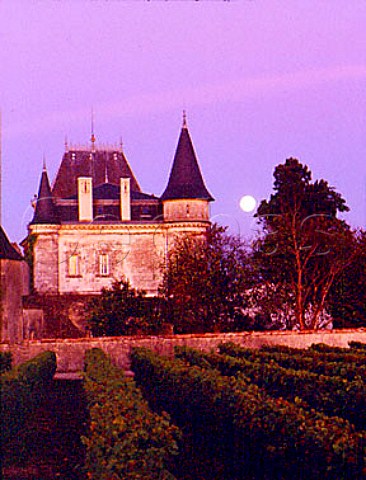 Moonrise over Chteau LamotheCissac CissacMdoc   Gironde France   Mdoc Cru Bourgeois