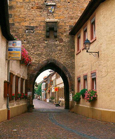 Eisentor gate in Freinsheim near Bad Durkheim   Pfalz Germany