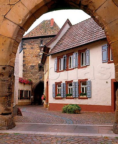 Eisentor gate leading in to Freinsheim near Bad   Drkheim  Germany   Pfalz