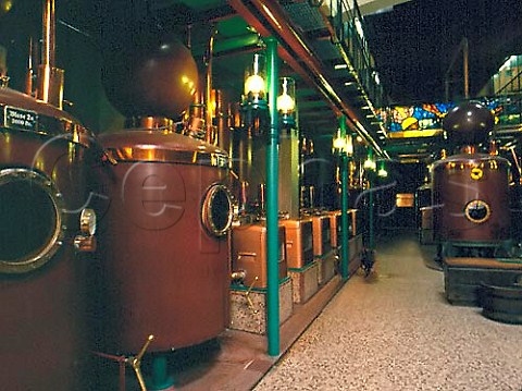 Stills in the AsbachUralt brandy distillery   Rdesheim Germany   Rheingau