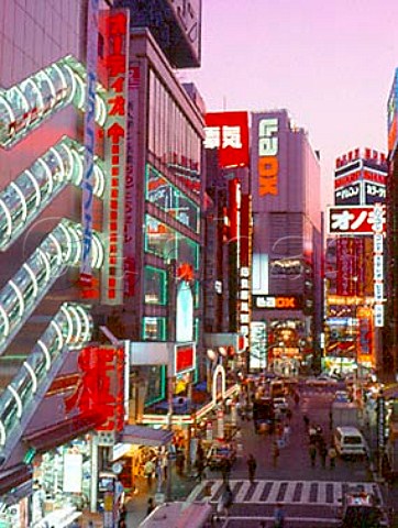 Akihabara electrical city full of discount   electronic shops  Tokyo Japan