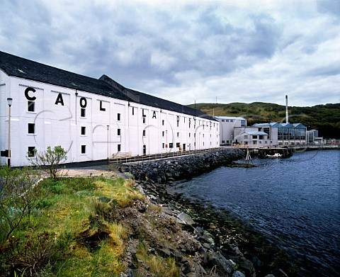 Isle of Islay Argyllshire Scotland   Caol Ila Distillery founded in 1846 overlooks the   Sound of Islay which is the English translation of   the name