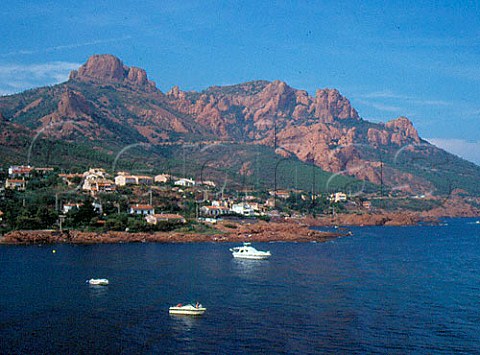 Cap Roux mountains in the Esterel Massif from   Antheor Cote dAzur
