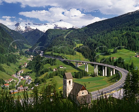 Church by the Brenner Autobahn Tyrol Austria
