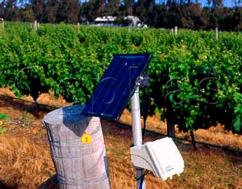Enviroscan for measuring humidity level of soil in   vineyard of Cape Mentelle Margaret River Australia