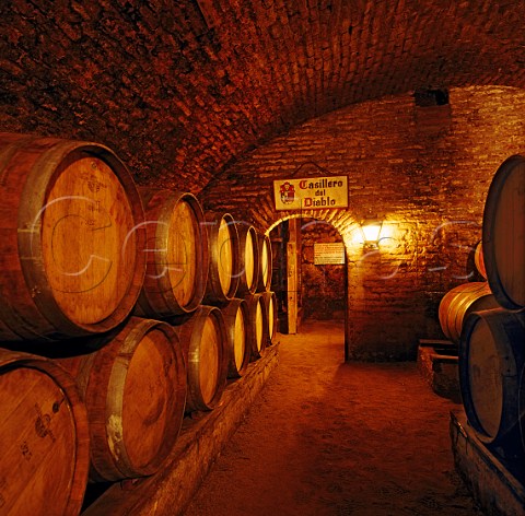 Casillero del Diablo cellar of Concha y Toro Pirque near Santiago Chile