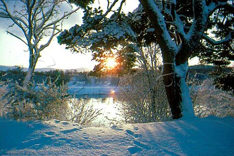 River Spey in winter Scotland