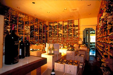 The well stocked wine cellar of the All   Seasons restaurant Calistoga Napa   Valley California