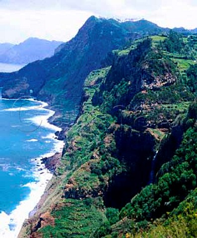 View along the north coast near Santana Madeira