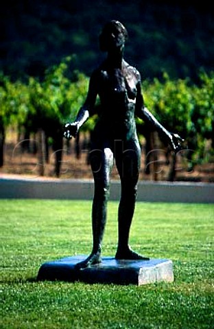 Dancing Girl sculpture in the grounds of   Robert Mondavi Winery Oakville Napa   Co California