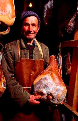 Cured ham of Sauris Carnia Friuli   Italy