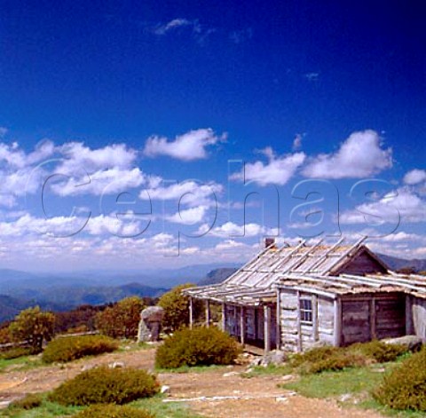 Craigs Hut an old stockmans hut on Mount   Sterling Alpine National Park Victoria Australia